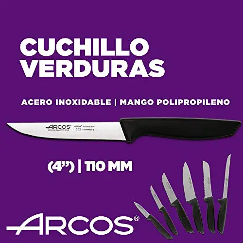 Arcos 6-Piece Professional Kitchen Knife Set – Stainless Steel - Image 4