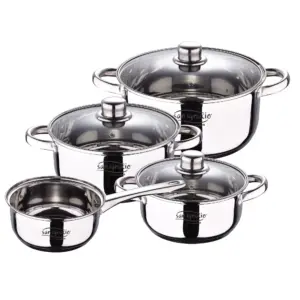 Ultimate 7-Piece Stainless Steel Cookware Set – Induction Compatible