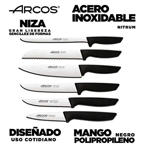 Arcos 6-Piece Professional Kitchen Knife Set – Stainless Steel - Image 2