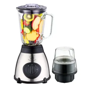 Royal Swiss glass cup blender and grinder 1000W with ice crush function