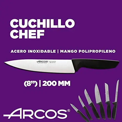 Arcos 6-Piece Professional Kitchen Knife Set – Stainless Steel - Image 6