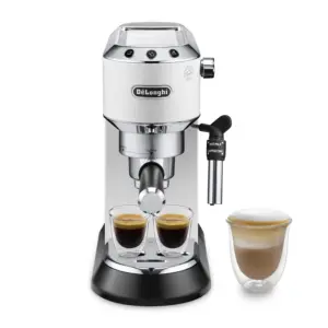 De'Longhi Dedica EC685 espresso machine compact 15cm metallic