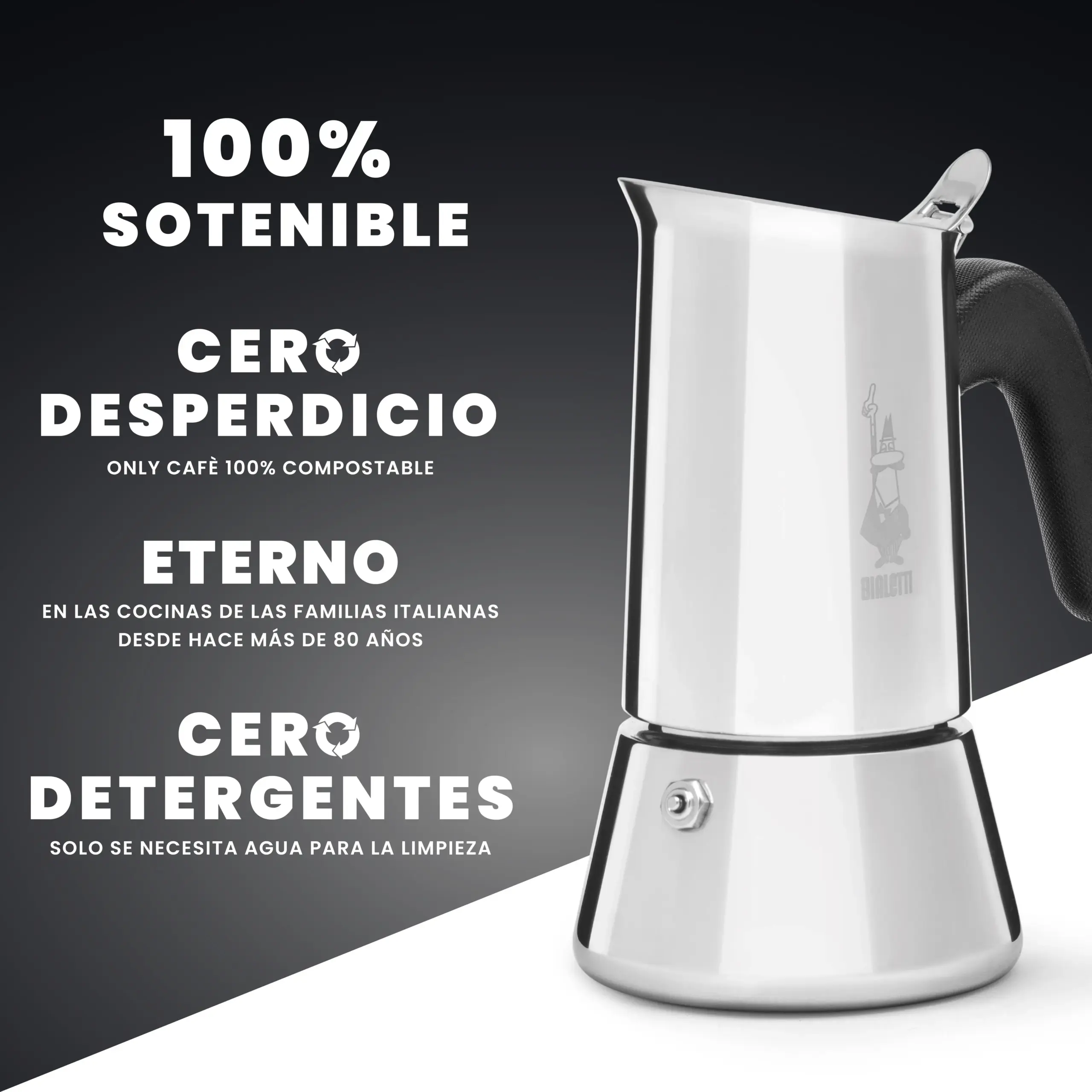 Bialetti Venus Moka Pot – Induction & Gas Stovetop Coffee Maker - Image 11