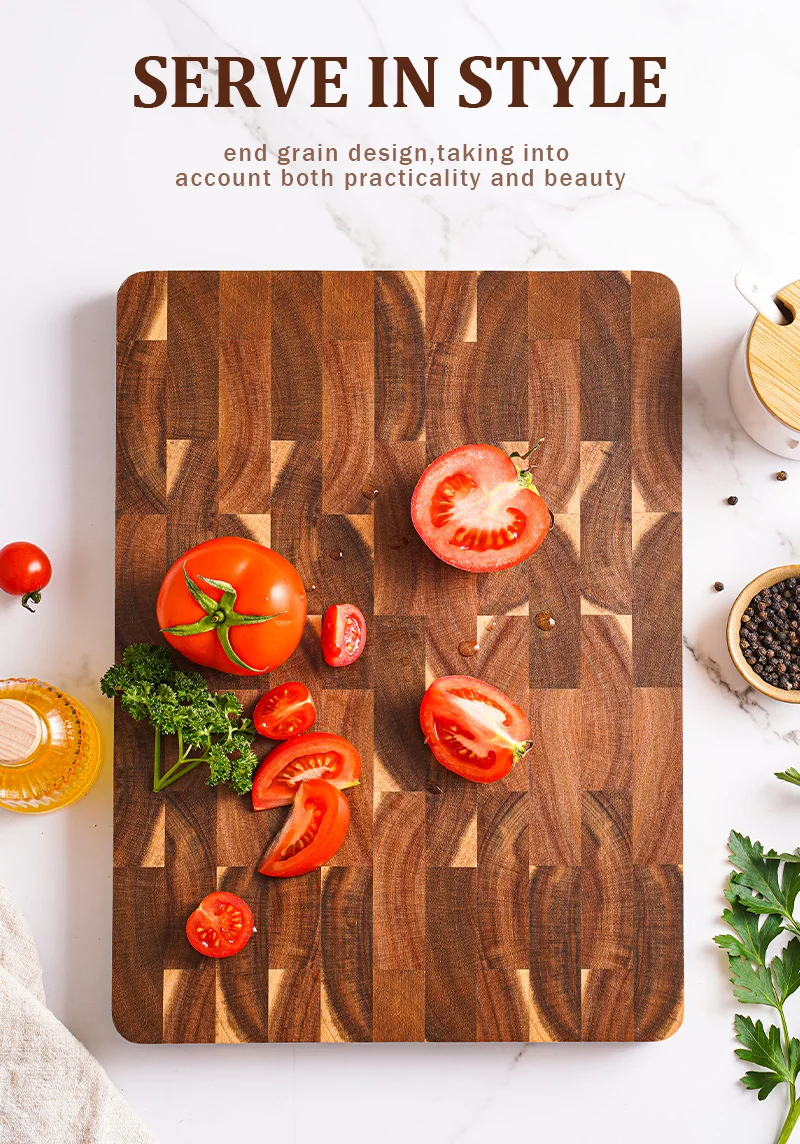High Quality Acacia Wood Rectangular Cutting Board – Thick & Sturdy - Image 7