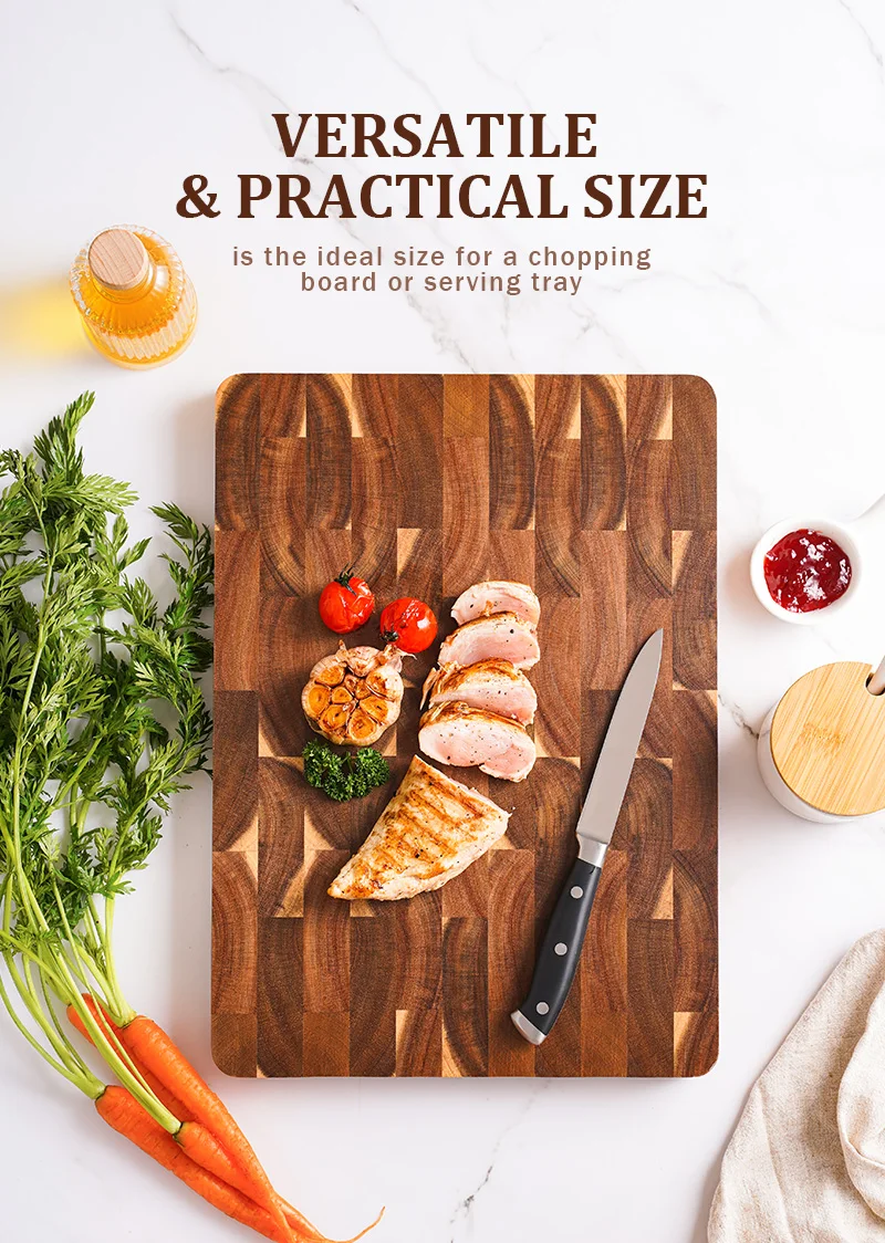 High Quality Acacia Wood Rectangular Cutting Board – Thick & Sturdy - Image 8