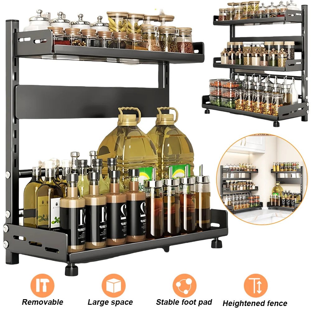Kitchen Shelves With Storage Rack - Image 2