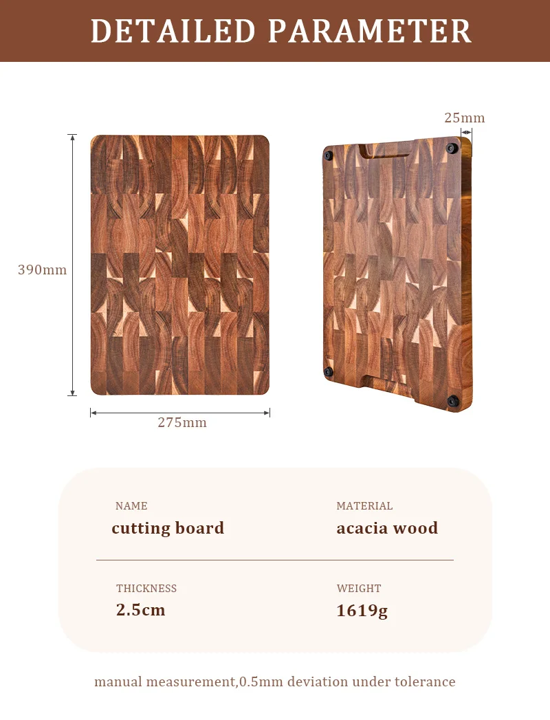 High Quality Acacia Wood Rectangular Cutting Board – Thick & Sturdy - Image 10