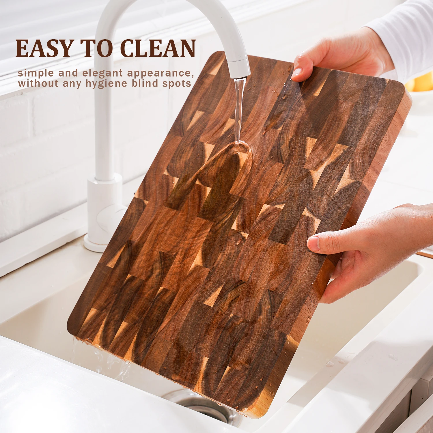 High Quality Acacia Wood Rectangular Cutting Board – Thick & Sturdy - Image 4